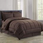 8-Piece: Plazatex Vine Microfiber Comforter Bed in A Bag Set
